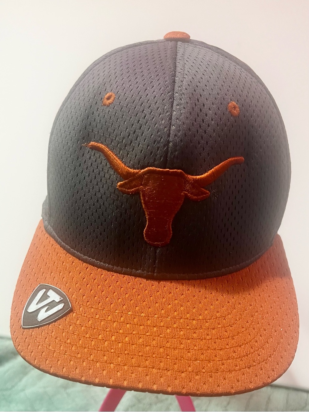 Top of the World Gray and Orange Texas Longhorns Hat